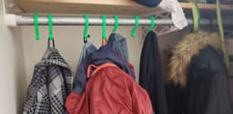 Coat hook For Pole/rod 3d model
