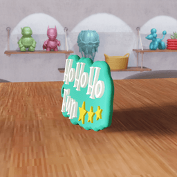 Ho Ho Ho Fun Christmas Keychain 3d model