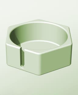 CH128-55-S Stacking slotted component box bin for makers 3d model