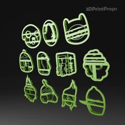 AT cookie cutters set 3d model