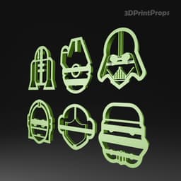 Star Wars Cookie Cutters 3d model
