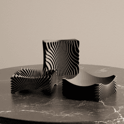 Two sided display bowl 3d model