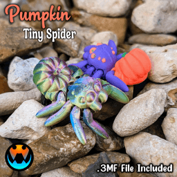 Tiny Pumpkin Spider 3d model