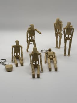 B1 Battle Droid (Articulating Keychain) 3d model