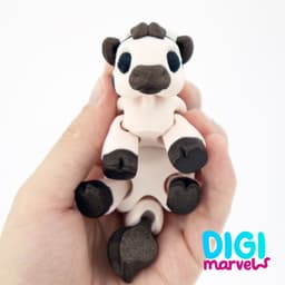 Baby Cow Flexi + Keychain 3d model