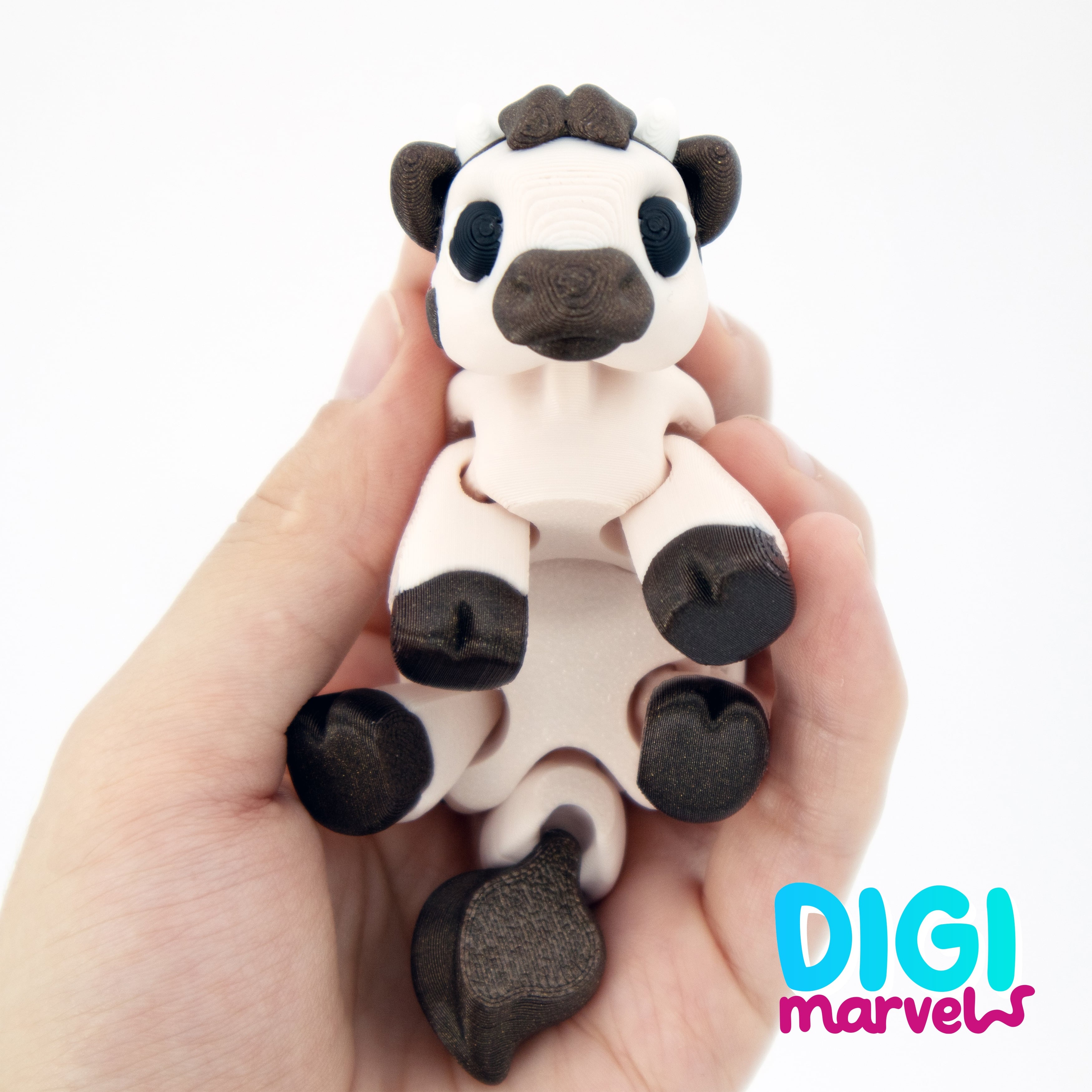 Baby Cow Flexi + Keychain 3d model