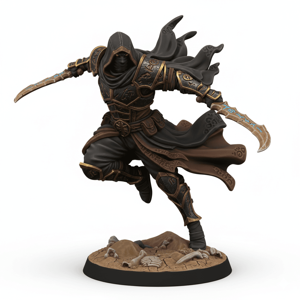 Desert Nomad Assassin Sand Daggers Premium STL File 3d model