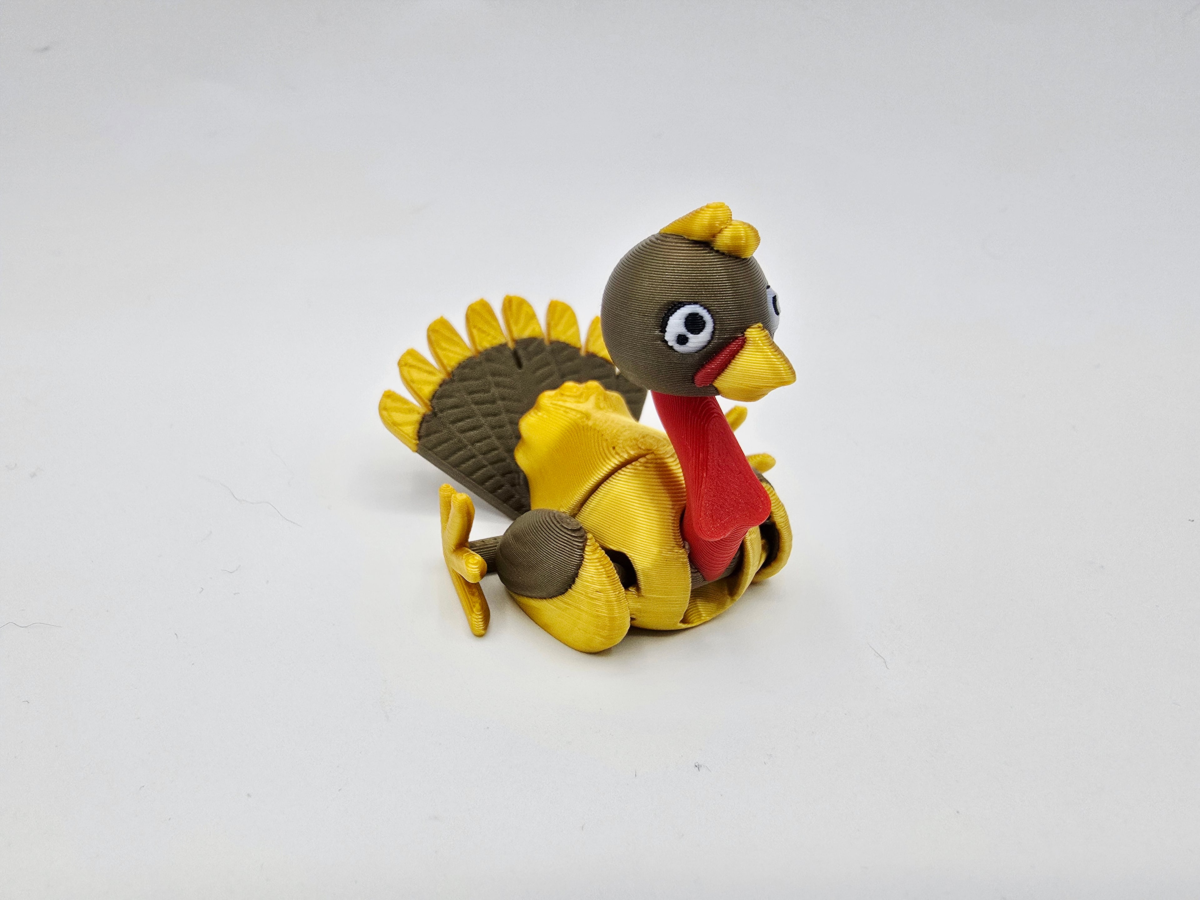 Cute Flexi Thanksgiving Turkey Free 3d model