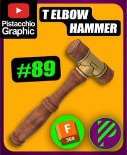 T Elbow Hammer + Technical Drawing E-Book 3d model