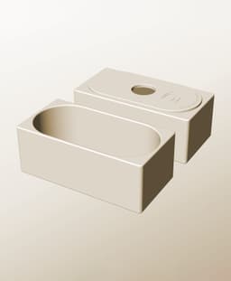 CX96-80-P Stacking pierced module bin for modern home decor 3d model