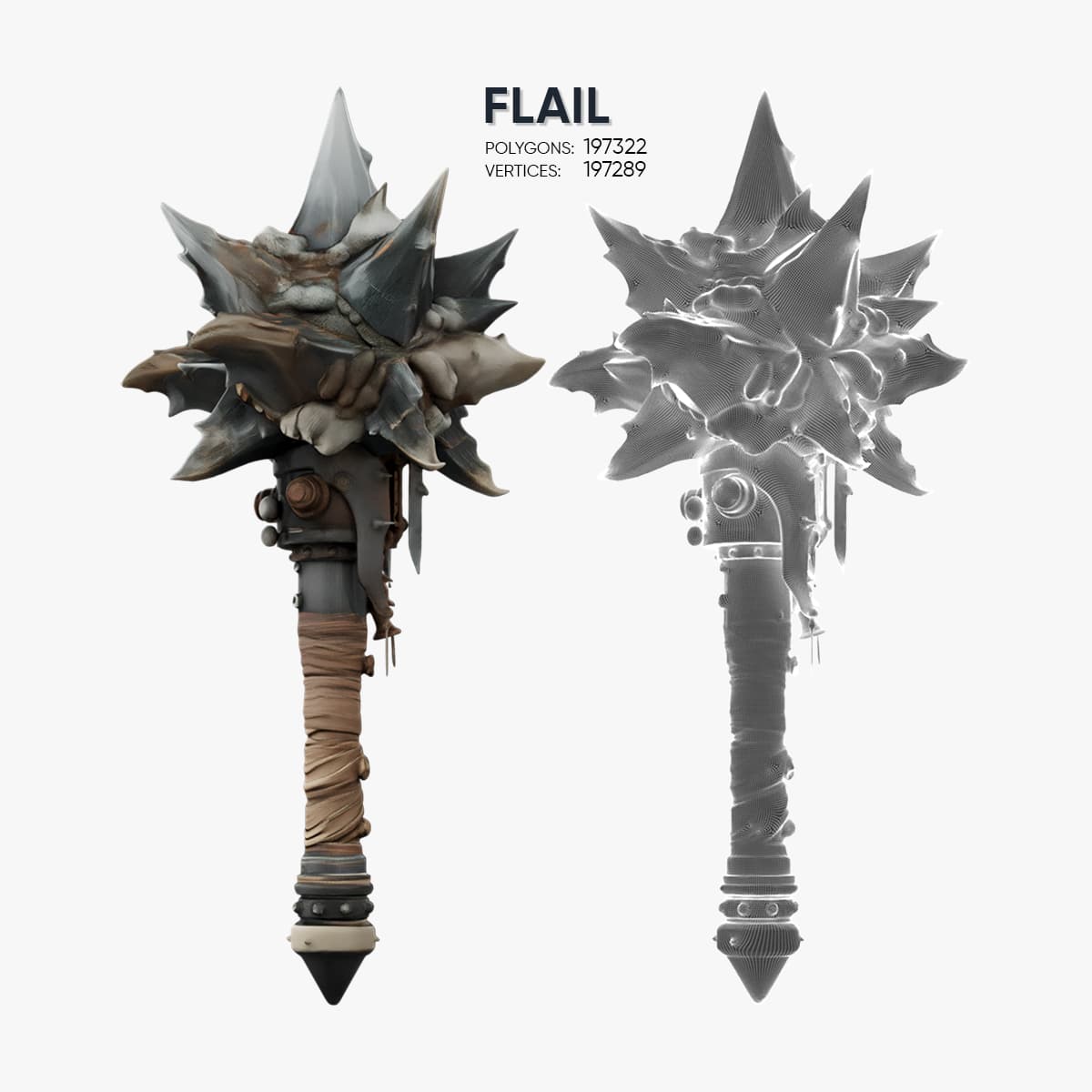 Flail 3d model