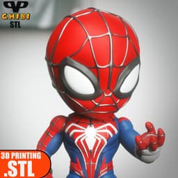 Spider-Man 2 PS5 Chibi STL for 3D Printing ChibiSTL 3DXM 3d model