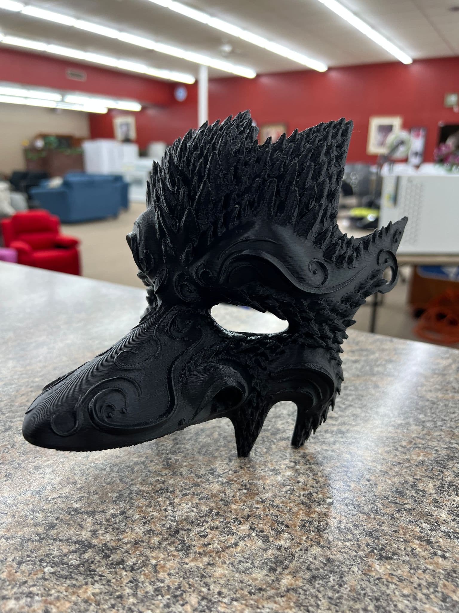 Wearable halloween mask - Bird version 2 3d model