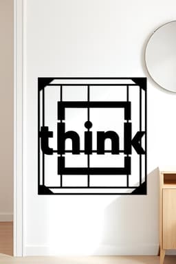 Think Wall Art, Wall Decor, Home Decor 3d model