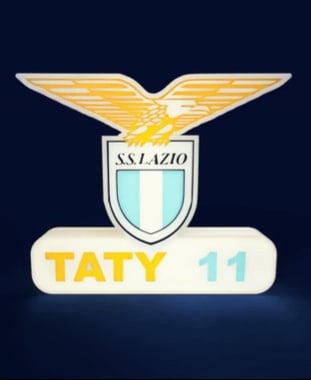 S.S. Lazio Sign – LED strip compatible 3d model