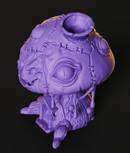 Evil Mushroom Dice Tower STL | TTRPG 3D Print | MultiColor 3d model