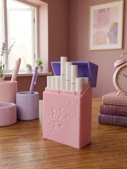 Pink Cigarette Box Case 3d model