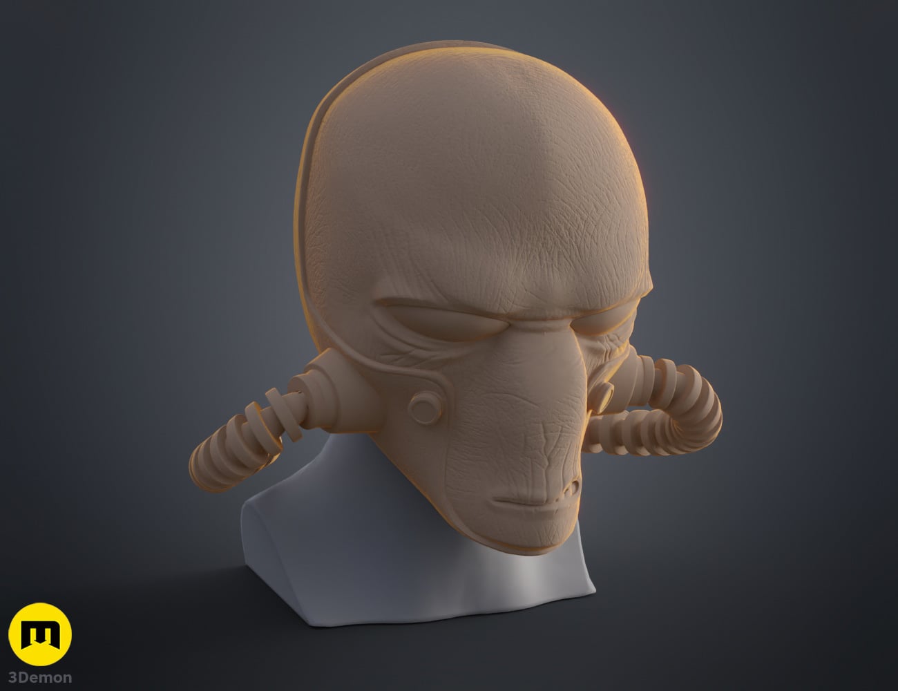 Cad Bane Mask - Clone Wars 3d model