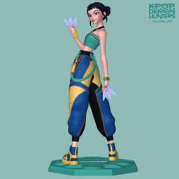 Zoey Kpop Demon Hunters 3d model