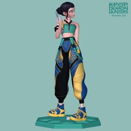 Zoey Kpop Demon Hunters 3d model