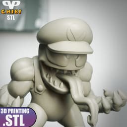 VenoMario Chibi STL for 3D Printing ChibiSTL 3DXM 3d model