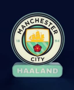 Manchester City Sign - LED Strip Compatible 3d model