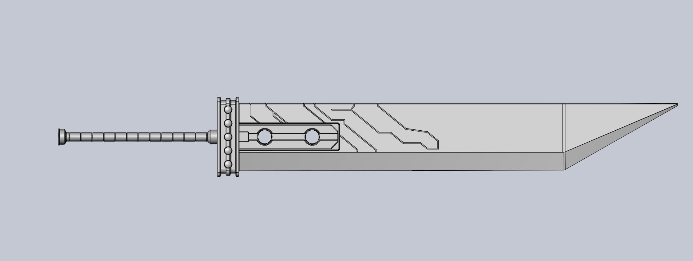 Final Fantasy Buster Sword Printable Replica 3d model