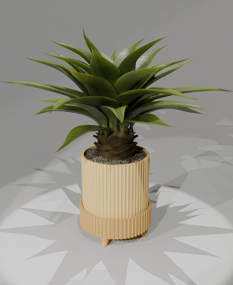 Planter with Legs Ascend - Planter 3d model
