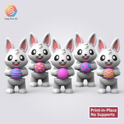 Easter Day Flexi Rabbit 3d model