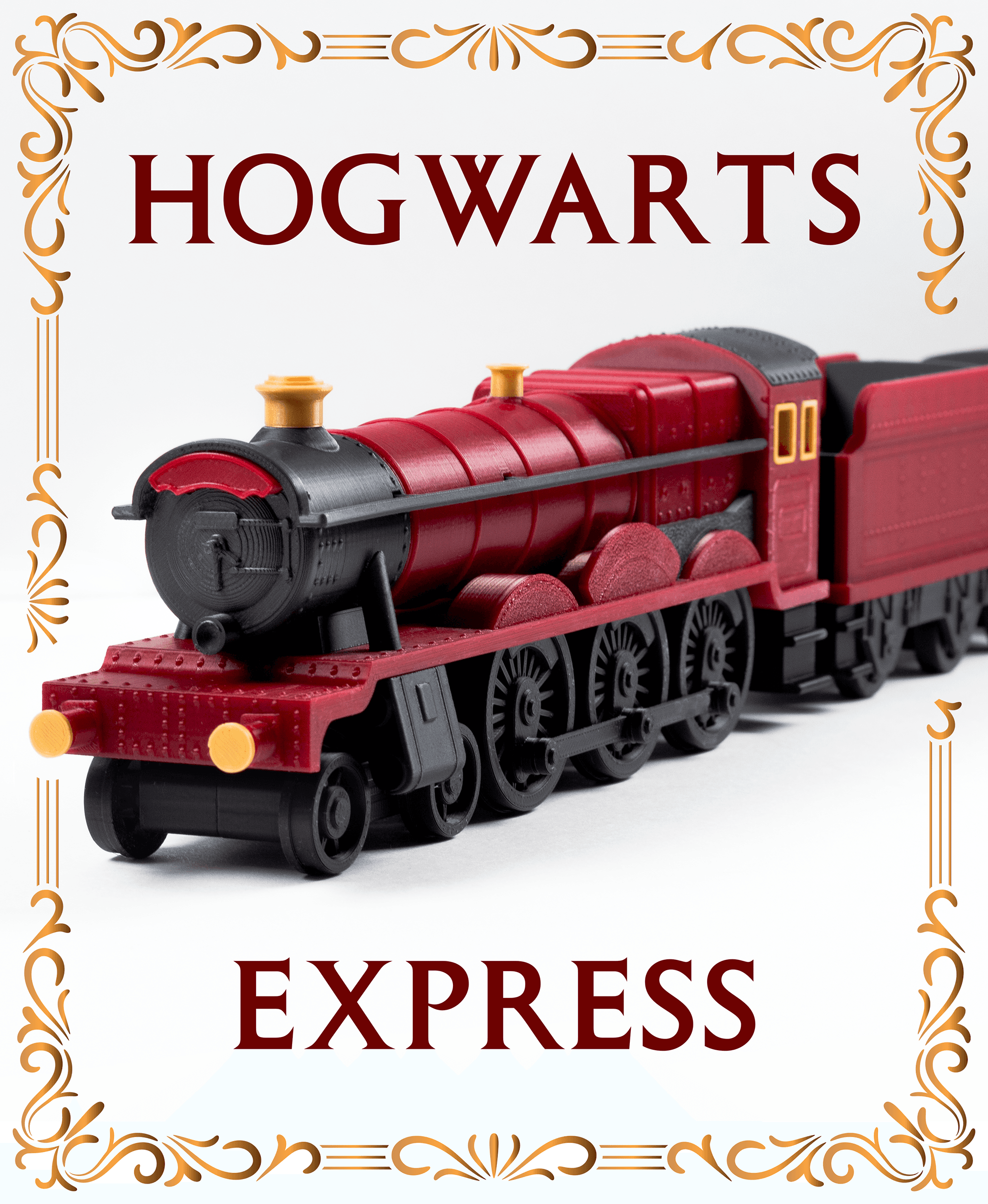 Hogwarts Express - Harry Potter Train - Fan Art - No Supports, No AMS 3d model