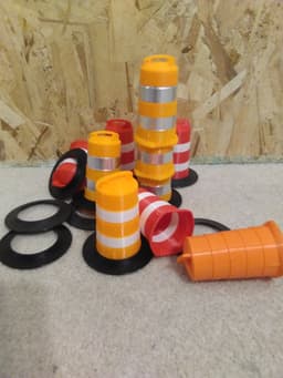 traffic drum 3d model