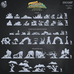 Swamp Set (Pre-Suppported) 3d model