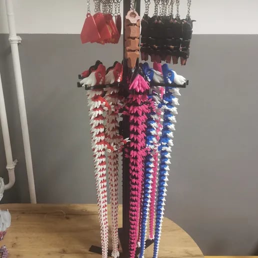 Rotating modular display stand 3d model