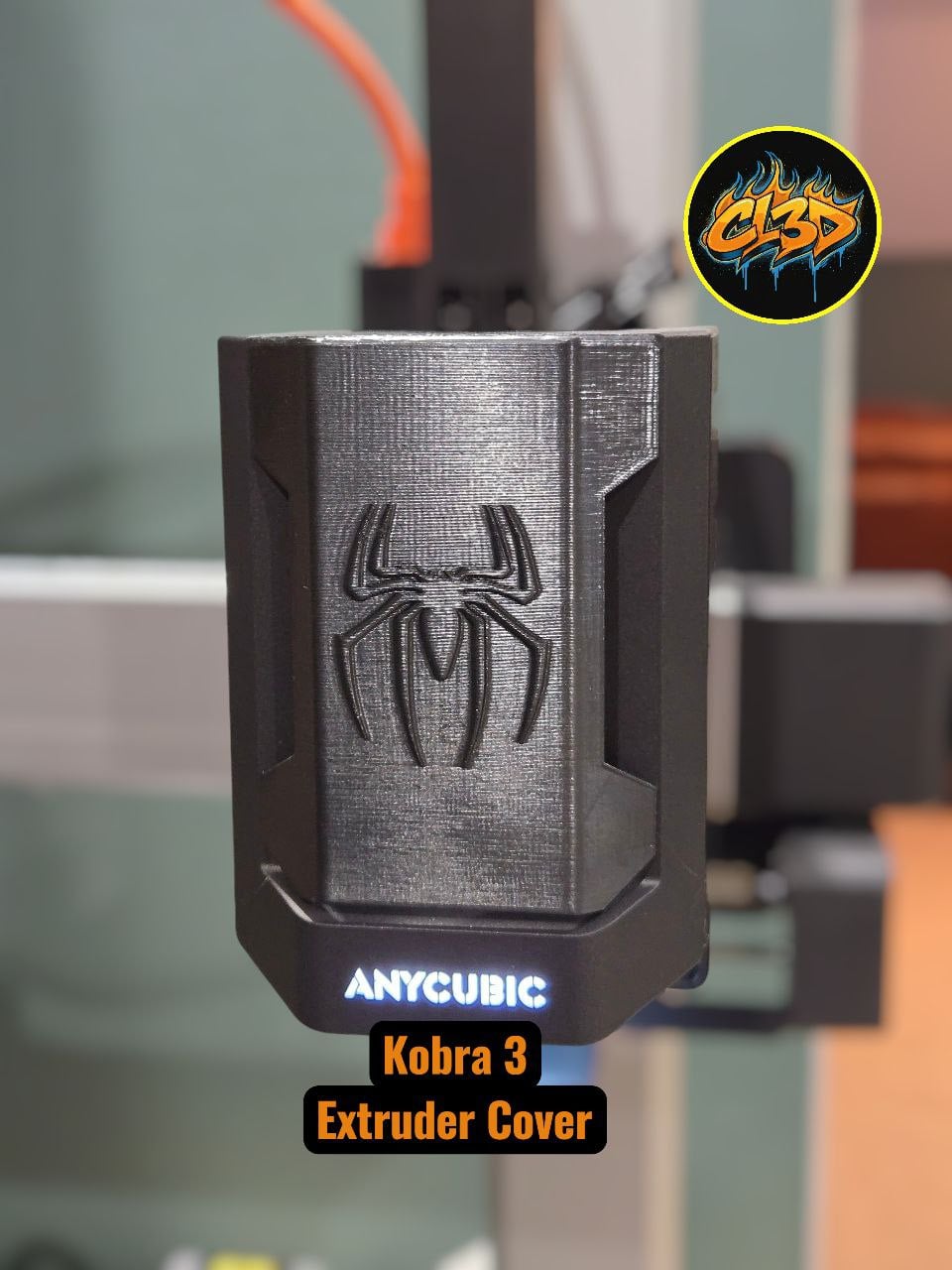 Anycubic Kobra 3 Extruder Cover - SpiderMan 3d model