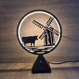 Ring LED Lamp - Set 4 - 10 interchangeable faces 3d model