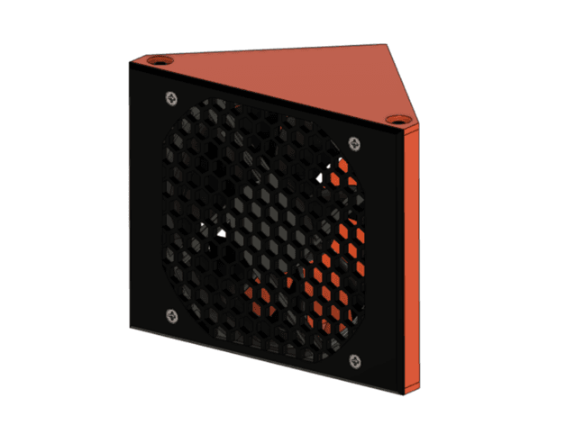 120mm Fan Mount for the Universal 3D Printer Enclosure by 3D Sourcerer 3d model