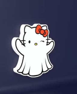 Hello Kitty Ghost - LED Strip compatible 3d model