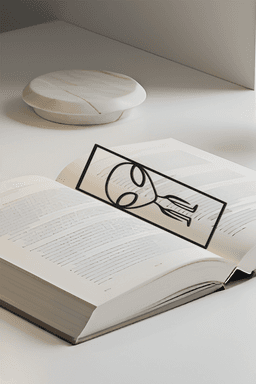 Alien Bookmark, Creative Bookmark, Gift Idea 3d model