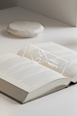 Alien Bookmark, Creative Bookmark, Gift Idea 3d model