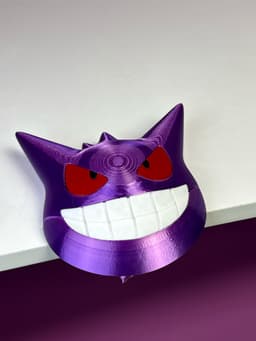 Gengar Headphone Holder - Multipart 3d model