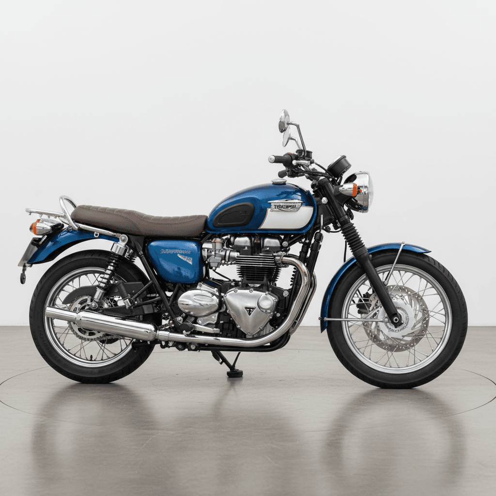 Triumph BonnevilleT100 Retro Motorcycle 3d model