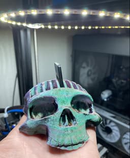 Skull game card holder - Skull game holder - 3d model