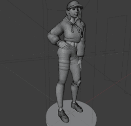 Ruby Ball Player v2 3d model
