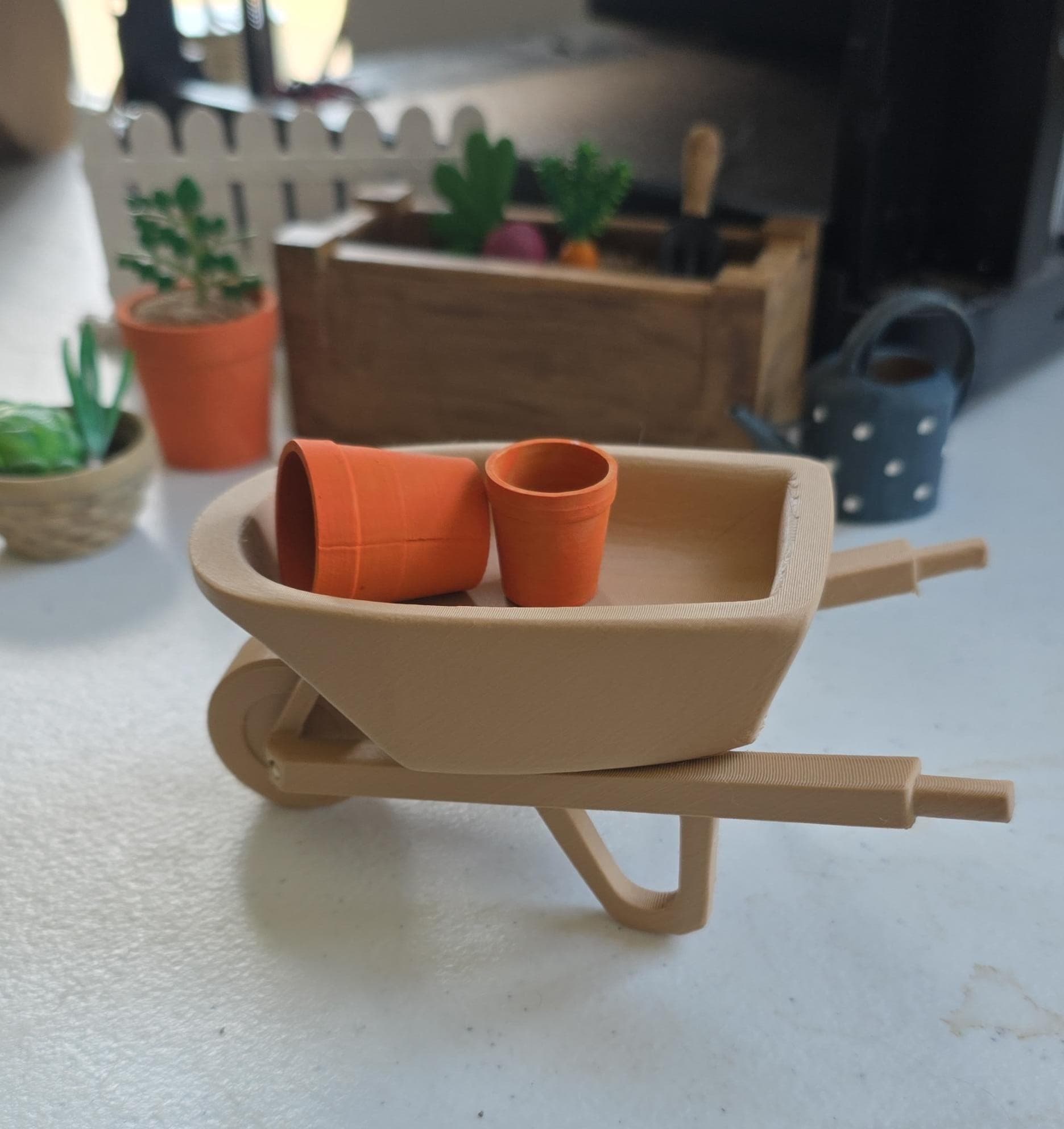 Pretzel Prints Garden Play Set Wheelbarrow Add-on 3d model