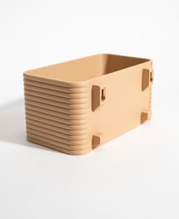Wide Wall Planter - Poppy 3d model