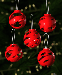 Christmas Ornament Winter Whirls 004 3d model