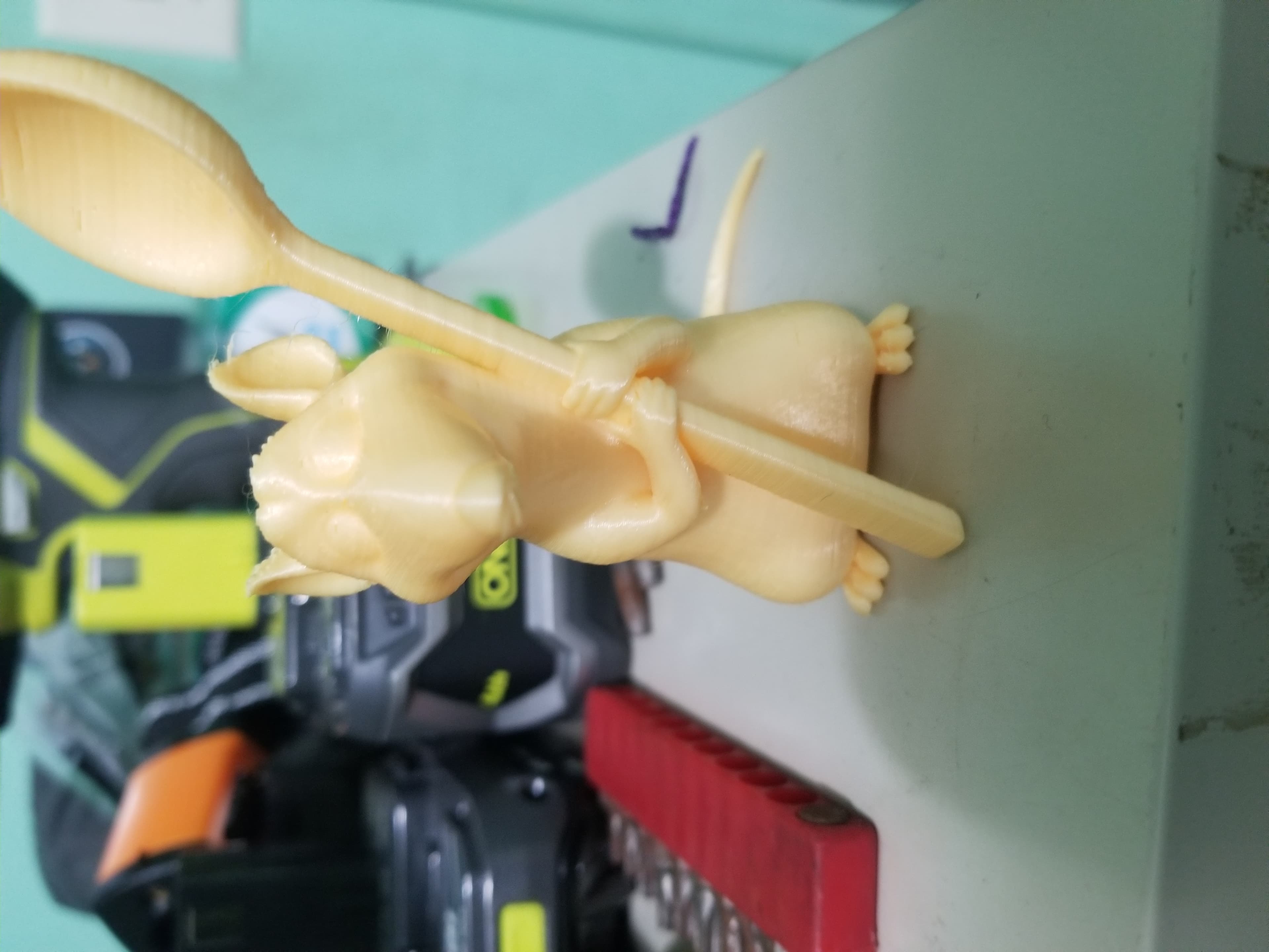 This is my first 3D print ever, I would like to try this model again with the filiment speed a little faster. This is definitely a great model the creator did a wonderful job.