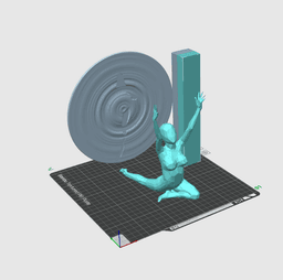 Water Sprite Book Shelf Decor 3d model
