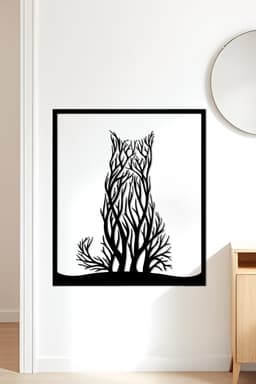Cat Wall Art, Wall Decor, Home Decor 3d model
