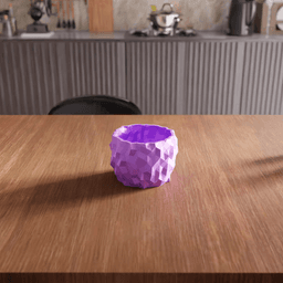 Geometric Low-Poly Crystal Texture Planter 3d model